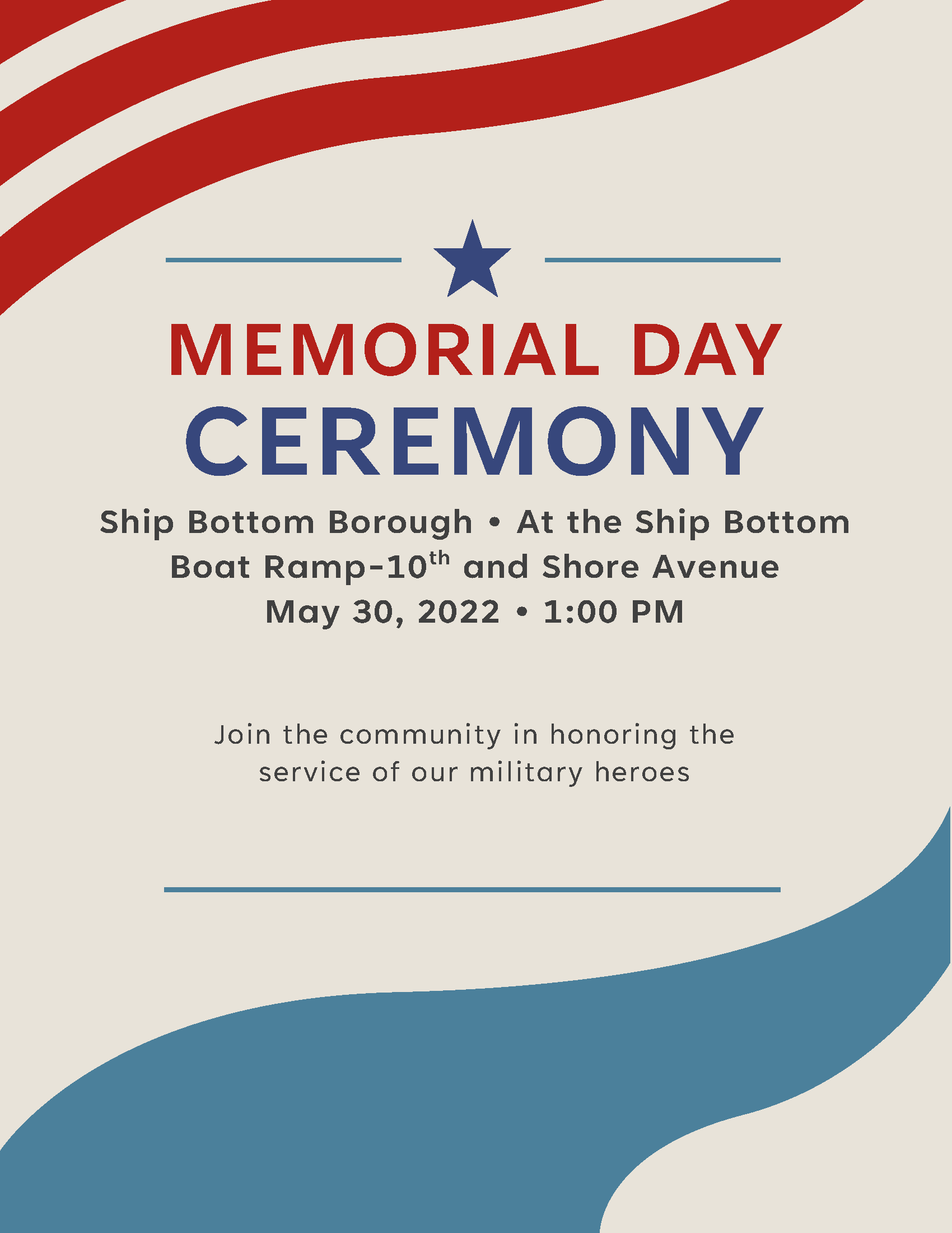 Memorial Day Service 2022 Borough of Ship Bottom